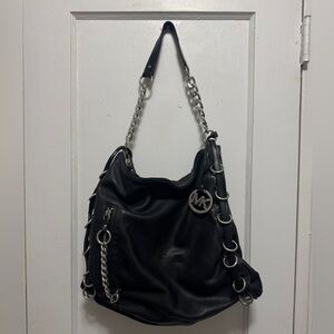Michael Kors Black Leather Bag